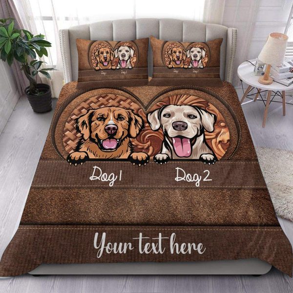 Dog Personalized Bedding Set, Personalized Gift for Dog Lovers, Dog Dad, Dog Mom - BD001PS Sale - Image 2