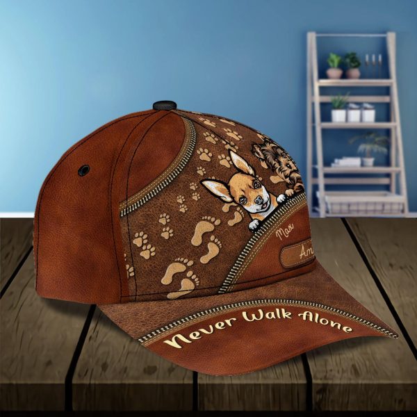 Dog Never Walk Alone Personalized Classic Cap, Personalized Gift for Dog Lovers, Dog Dad, Dog Mom - CP021PS08 Hot on Sale - Image 3